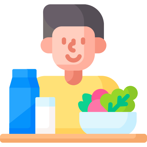 최고의 영양 식사와 간식 아이콘